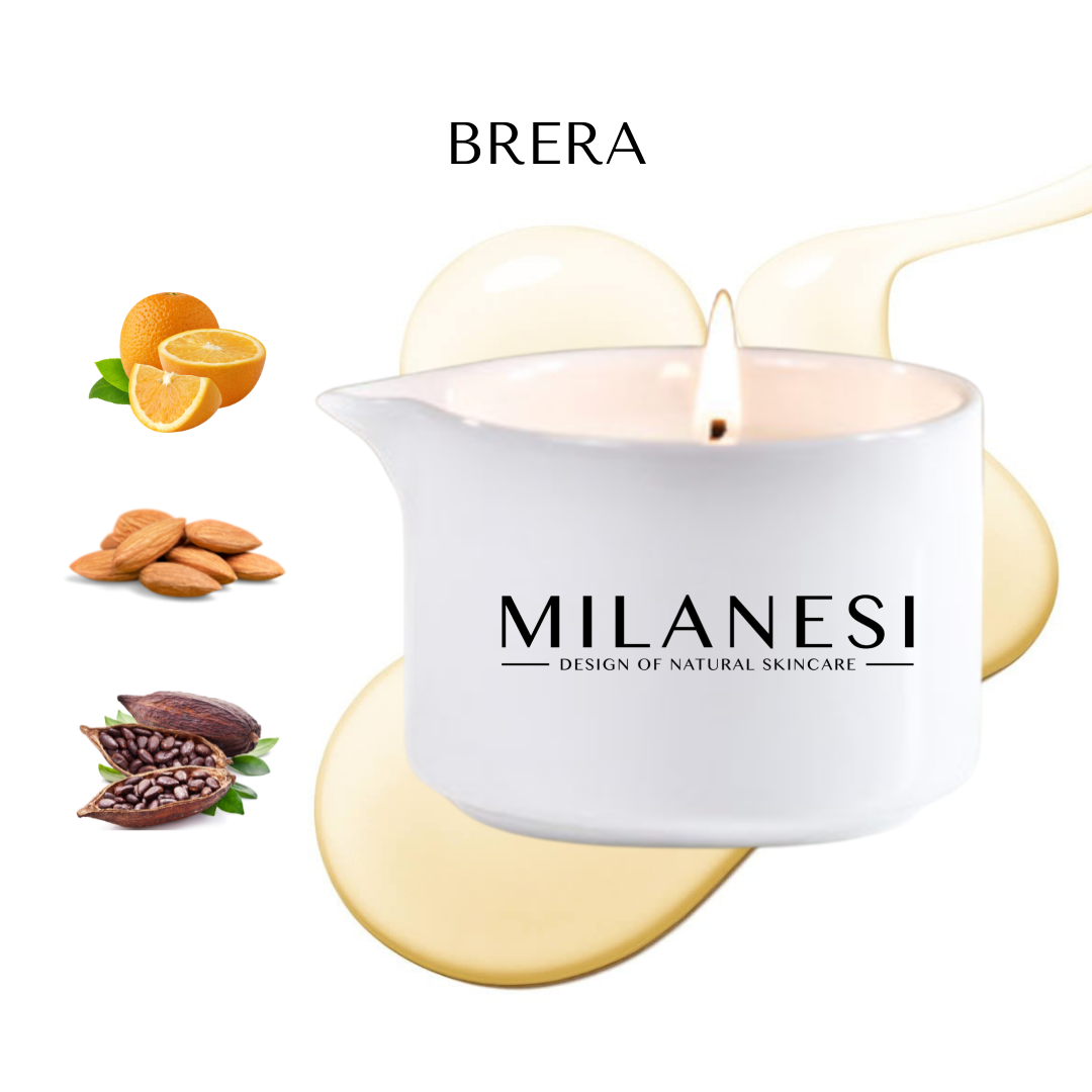 Brera relaxing candle oil milanesi skincare