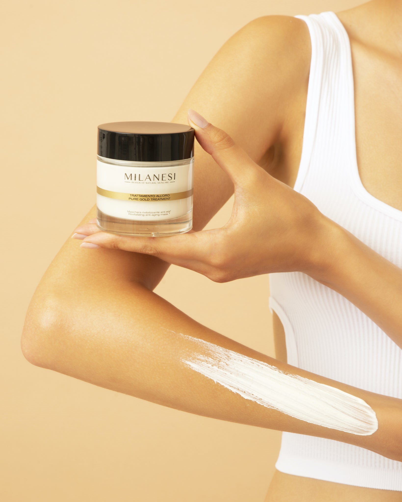 Trattamento all'oro milanesi Skincare texture 